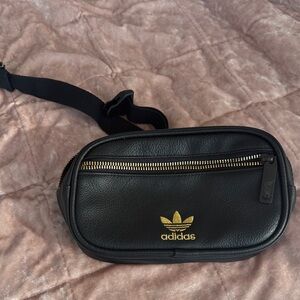 Adidas Black and Gold Bag belt or crossbody bag NWOT OS